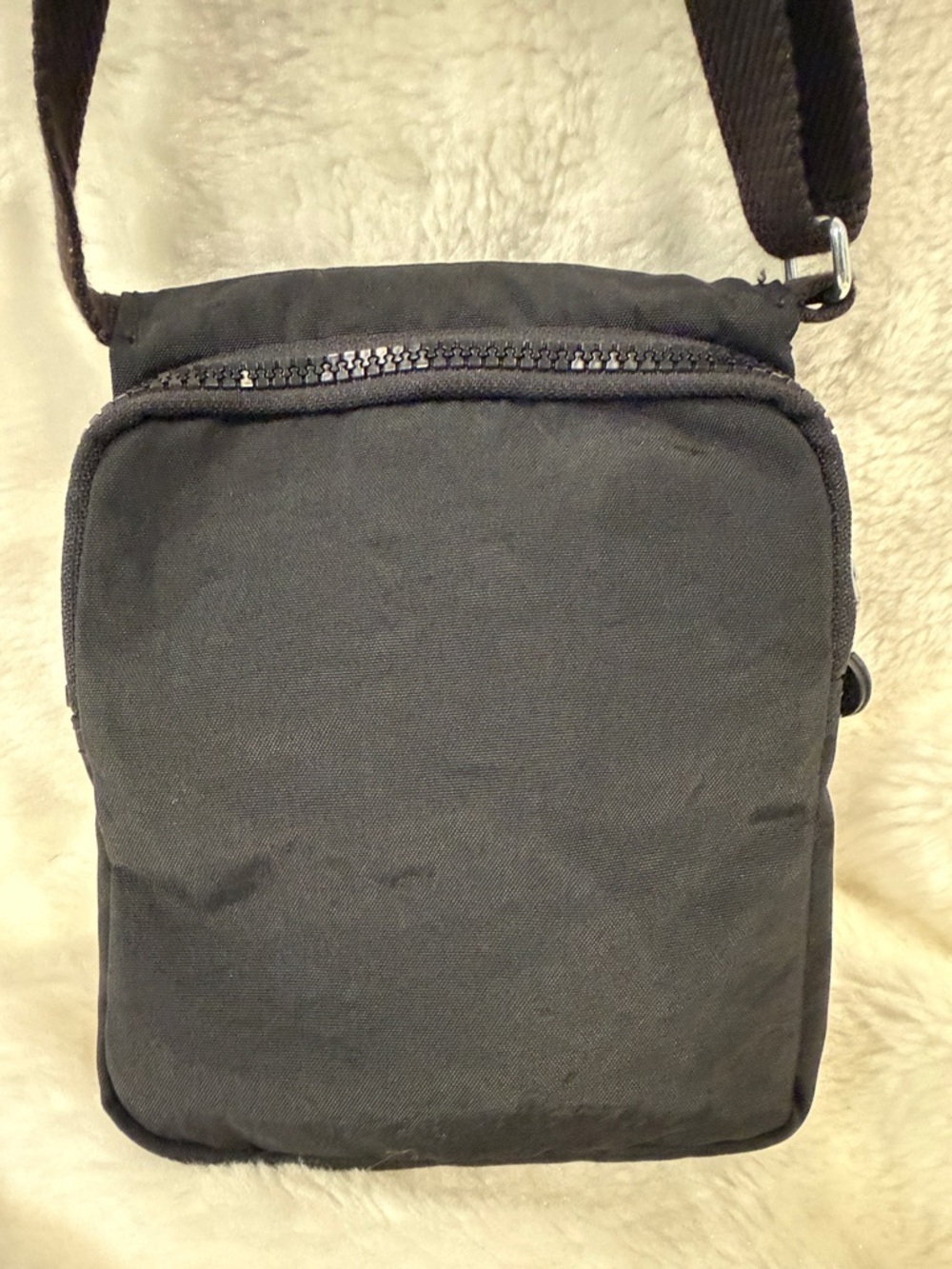 Kipling Black Nylon Crossbody Bag Small Travel Organizer Zip Pockets - Picture 5 of 15